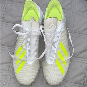 Adidas X 18.3 TF White Turf Shoes - Size 8